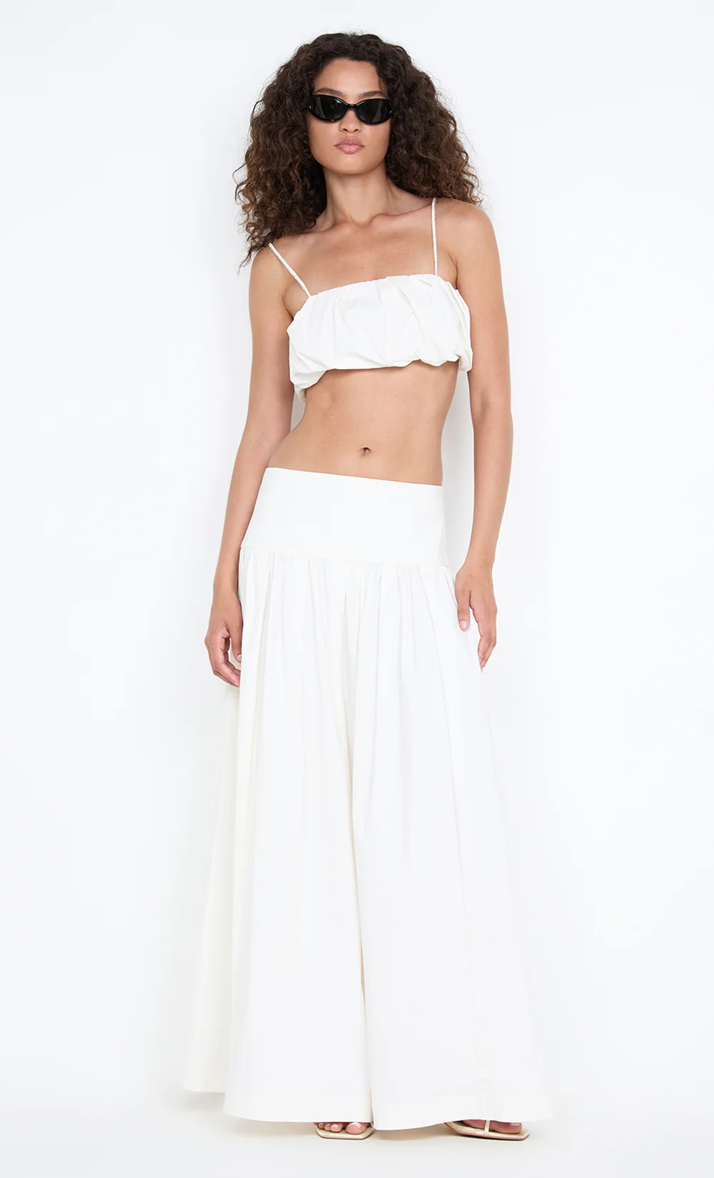 DOMENIC CROPPED BUBBLE TOP - IVORY - Image 6