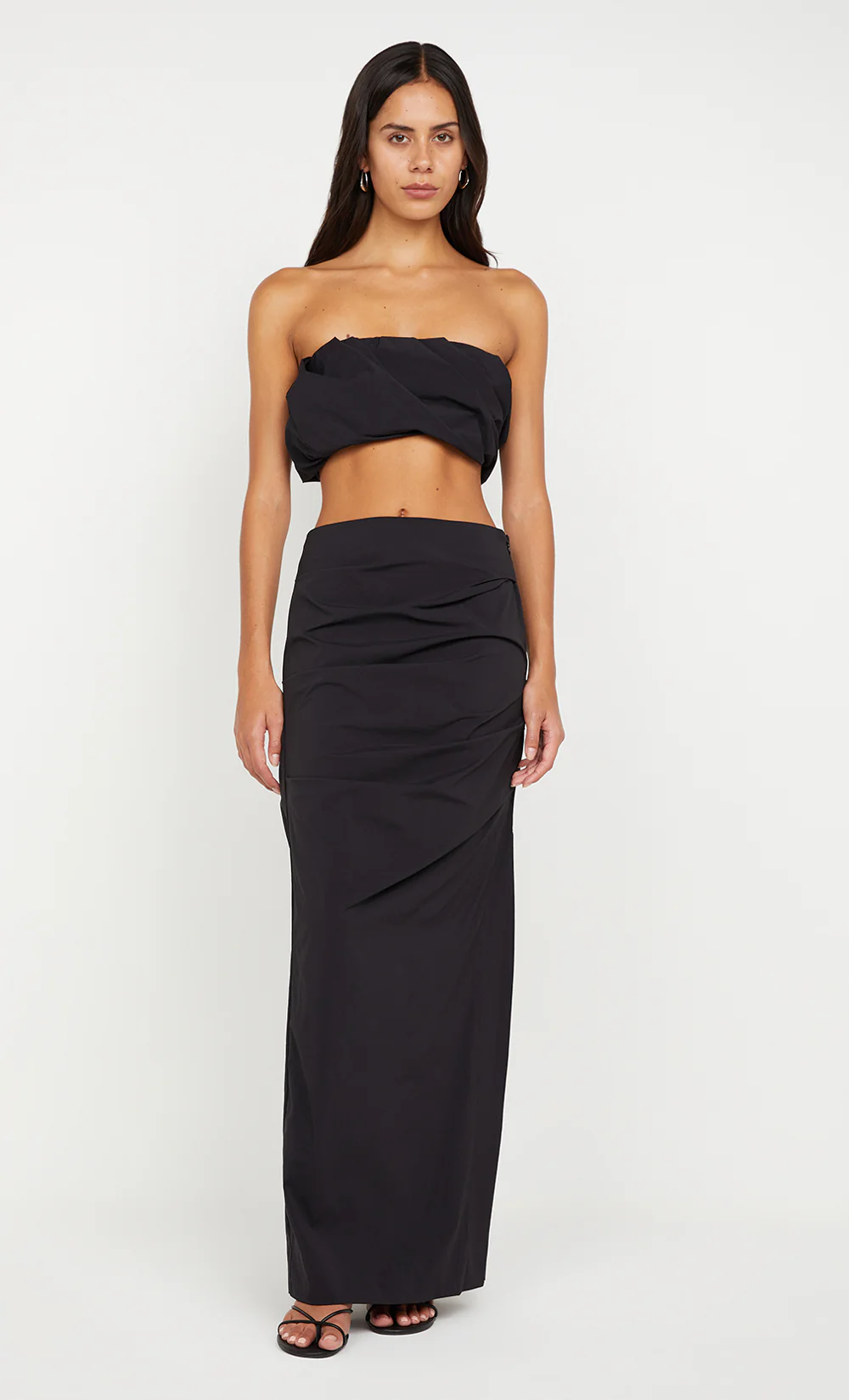 DOMENIC MAXI SKIRT - BLACK - Image 2