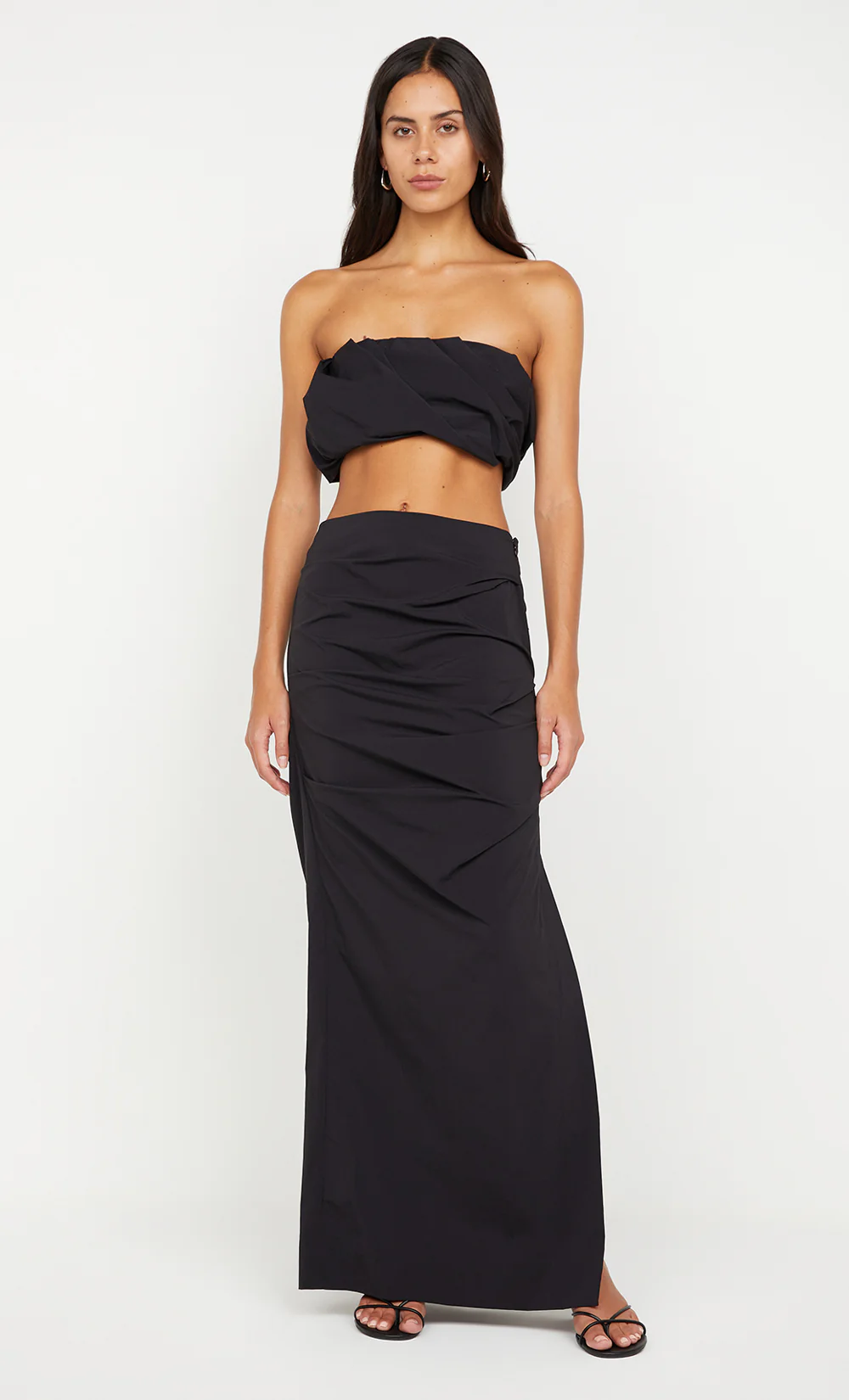 DOMENIC MAXI SKIRT - BLACK - Image 3