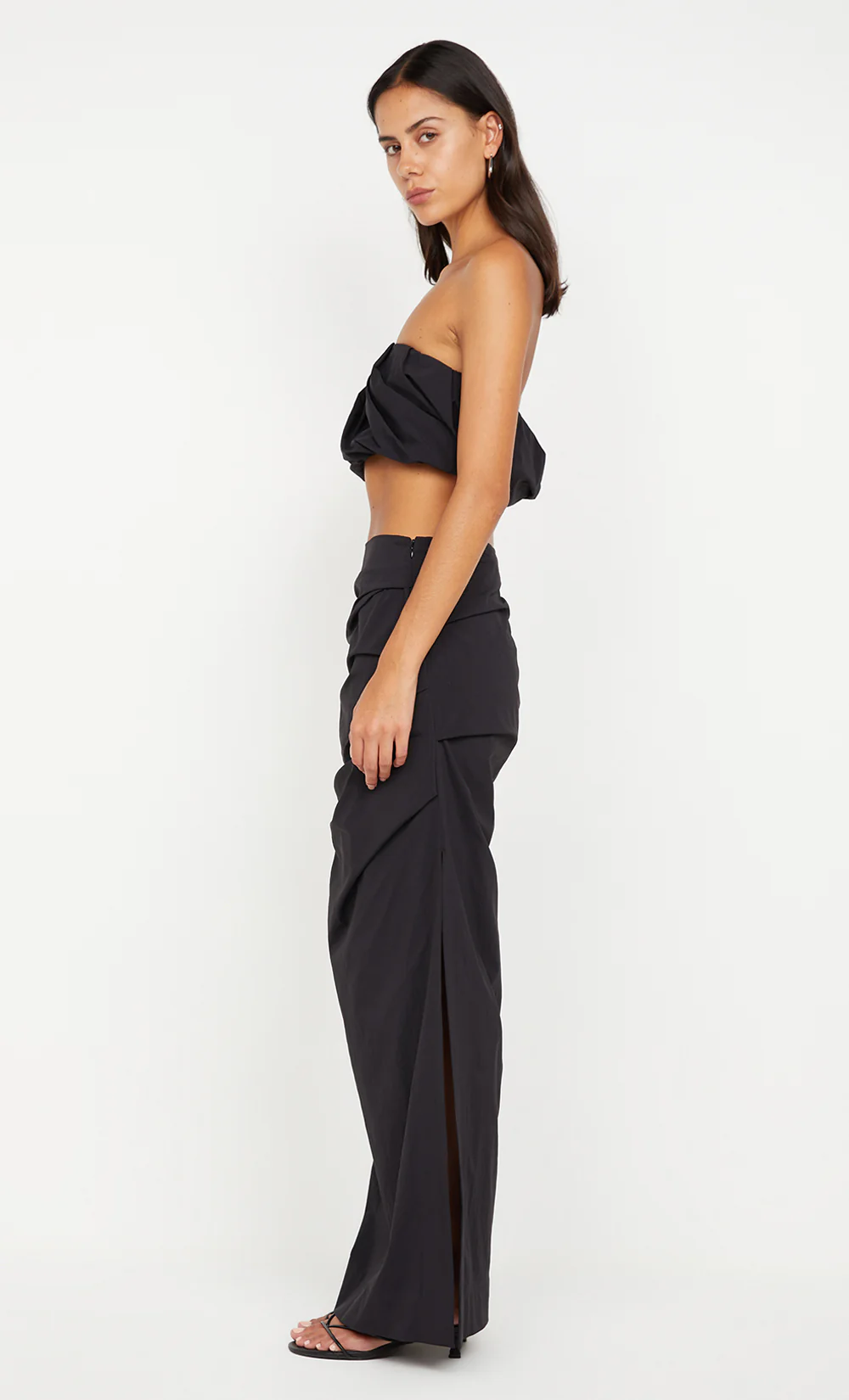 DOMENIC MAXI SKIRT - BLACK - Image 4