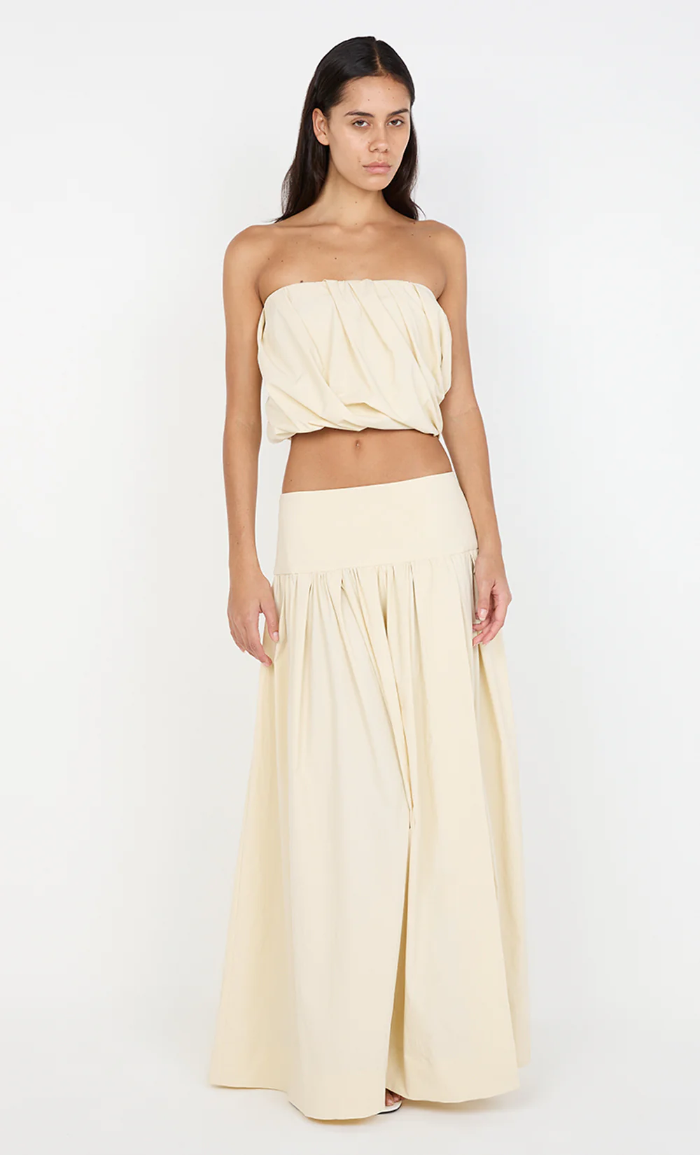 DOMINIC STRAPLESS TOP - BUTTERCREAM