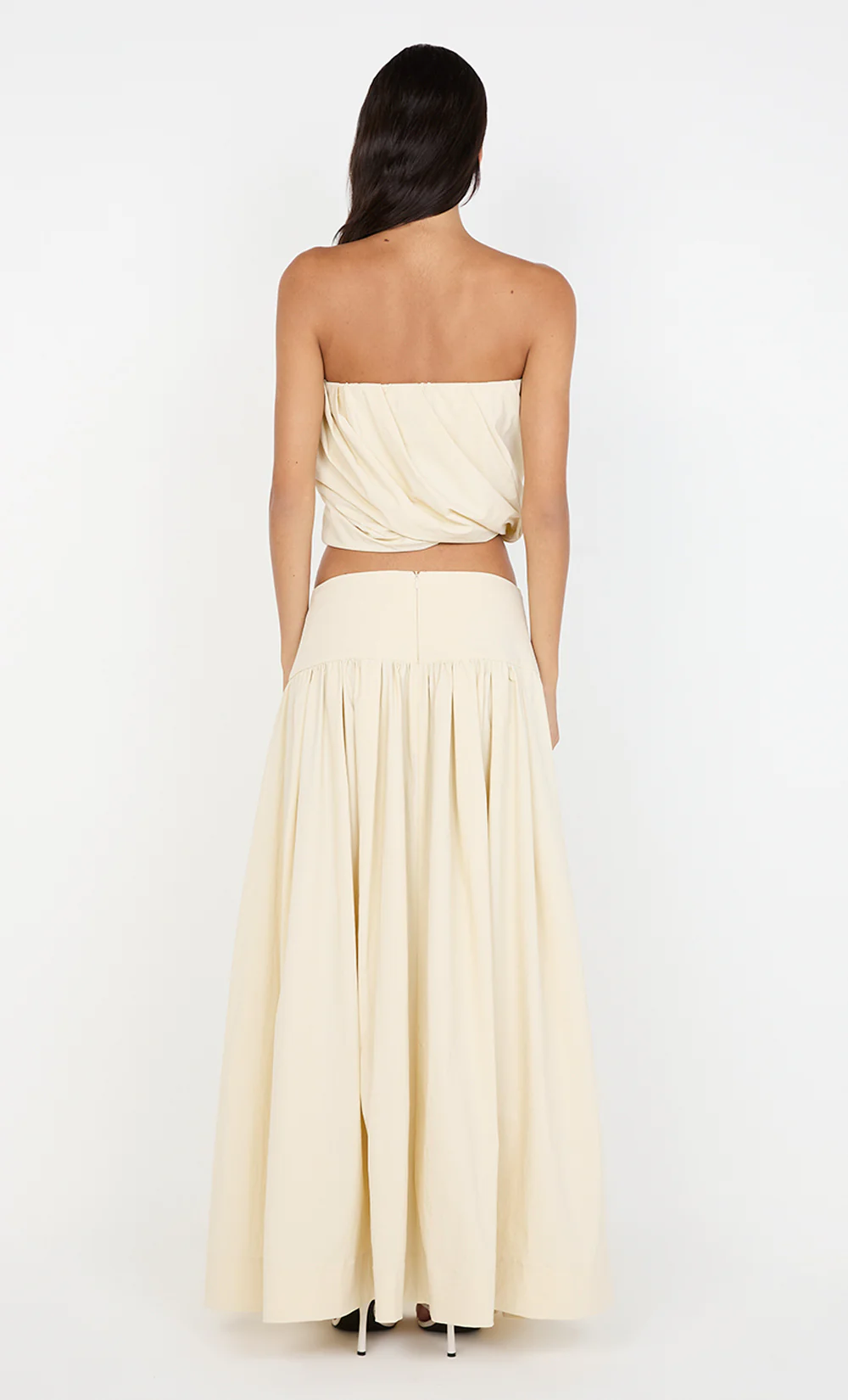 DOMINIC STRAPLESS TOP - BUTTERCREAM - Image 4