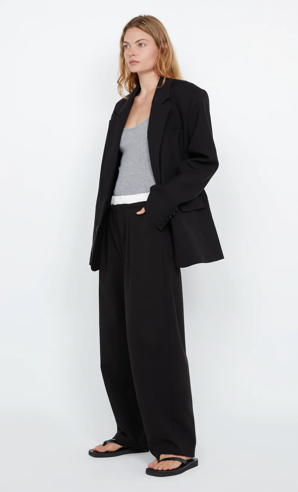 DOMINIK BOXER PANT - BLACK/WHITE - Image 3