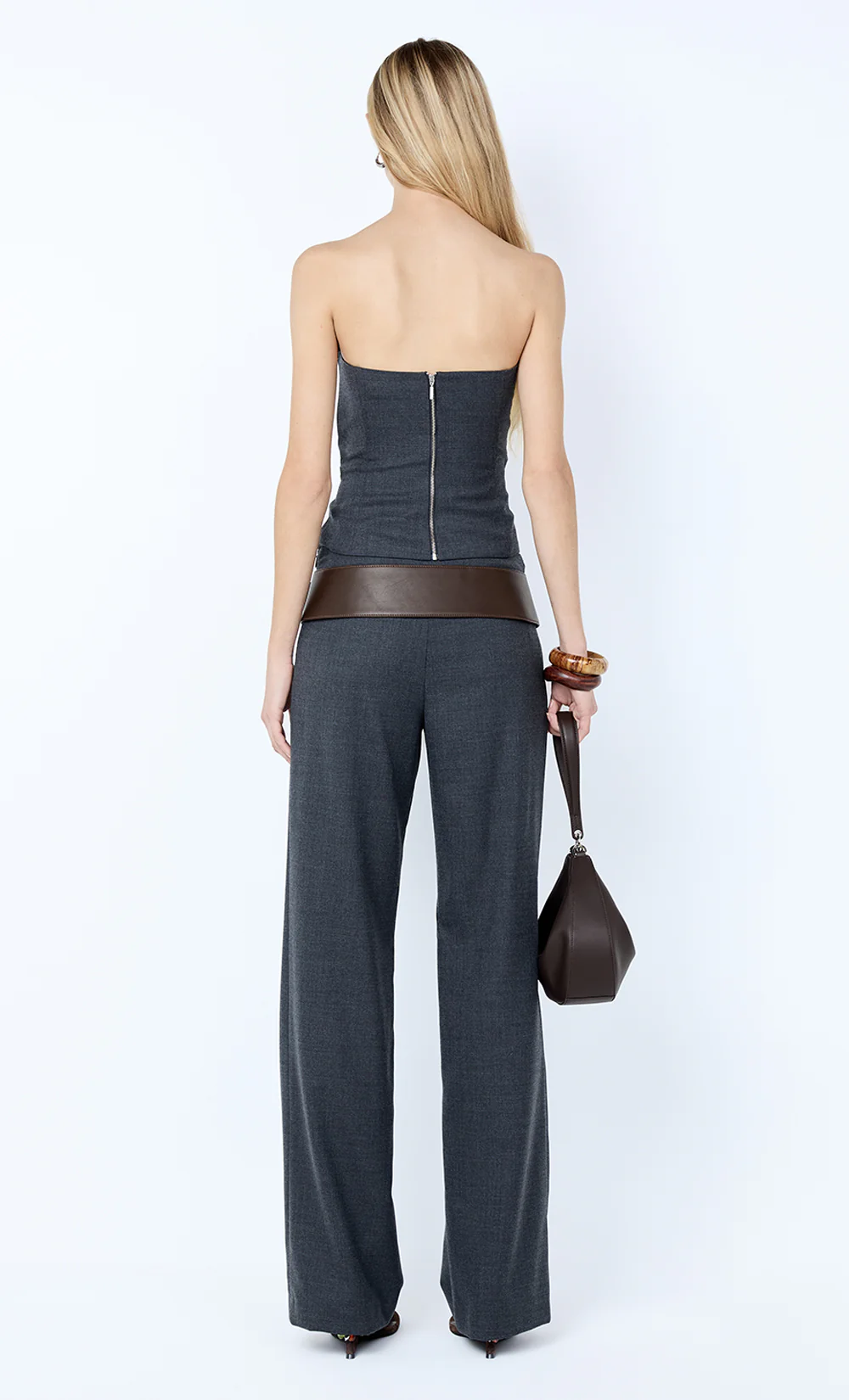 ELLIS STRAIGHT LEG PANT - CHARCOAL - Image 5