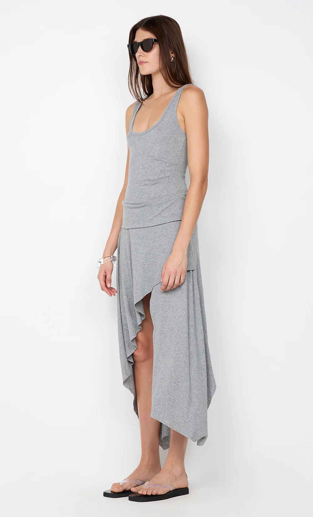 EMERSON TANK DRESS - GREY MARLE - Image 3
