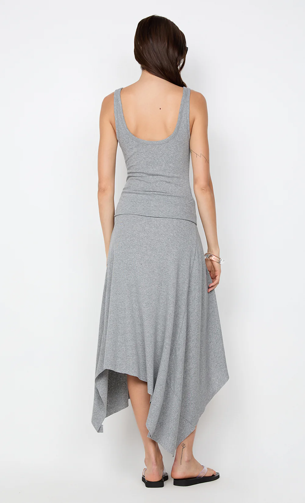 EMERSON TANK DRESS - GREY MARLE - Image 5