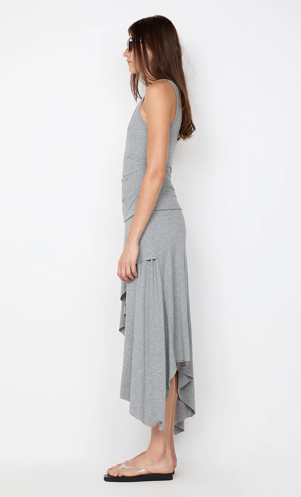 EMERSON TANK DRESS - GREY MARLE - Image 6