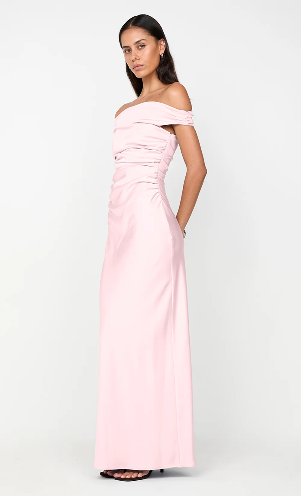 ETERNITY OFF SHOULDER MAXI - POWDER PINK - Image 3