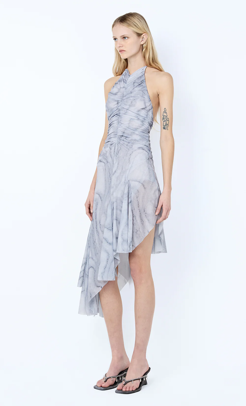 ETIENNE HALTER DRESS - WOODGRAIN - Image 2