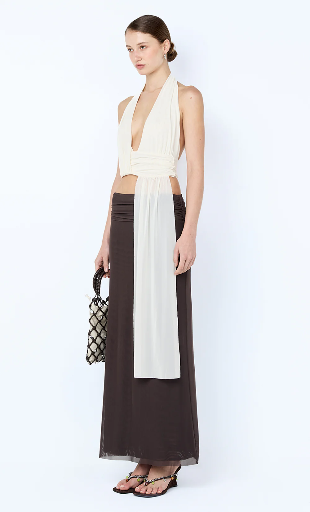 EVA DRAPE TOP - SNOW - Image 3