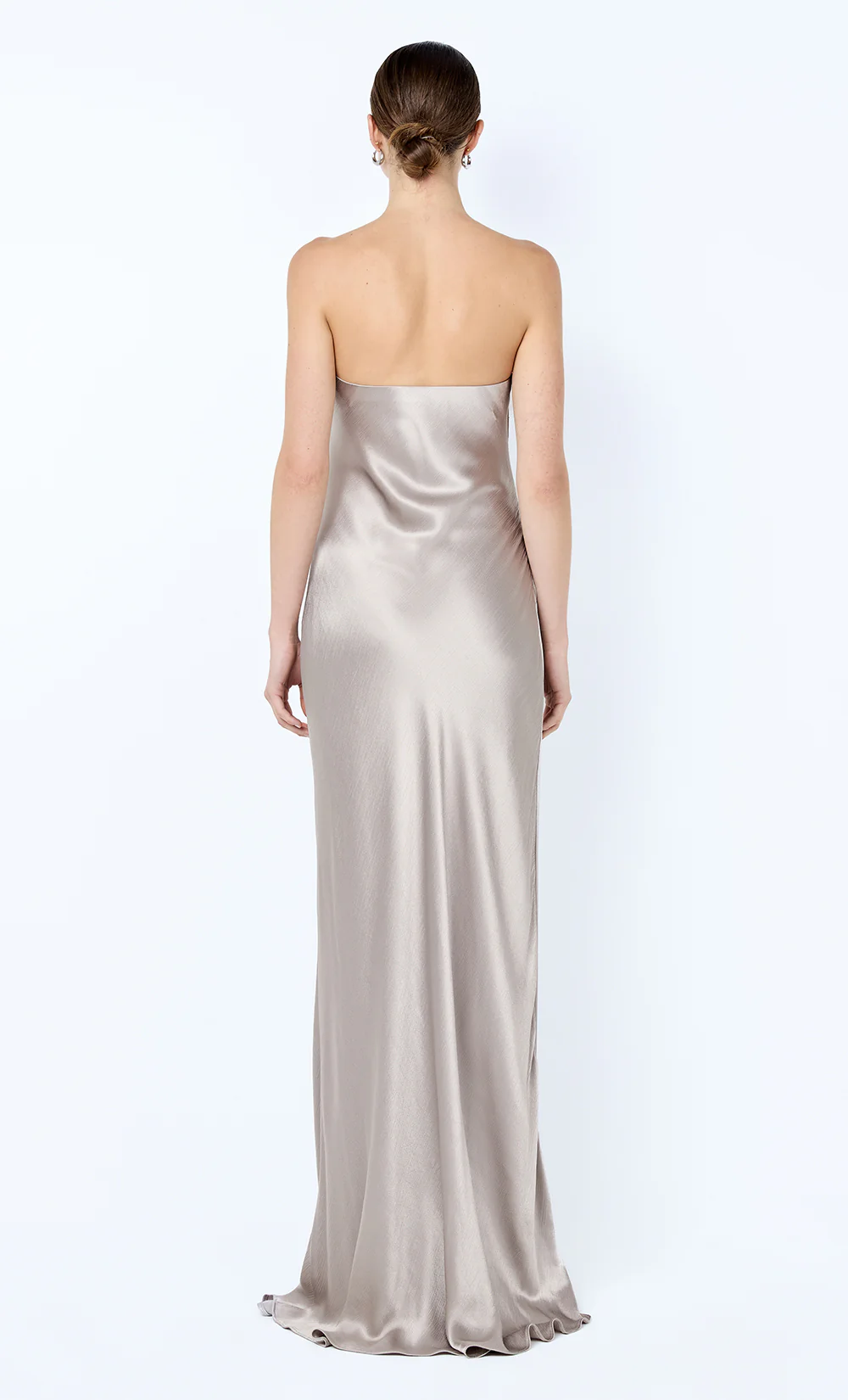 FLORENCE STRAPLESS MAXI DRESS - SILVER - Image 4