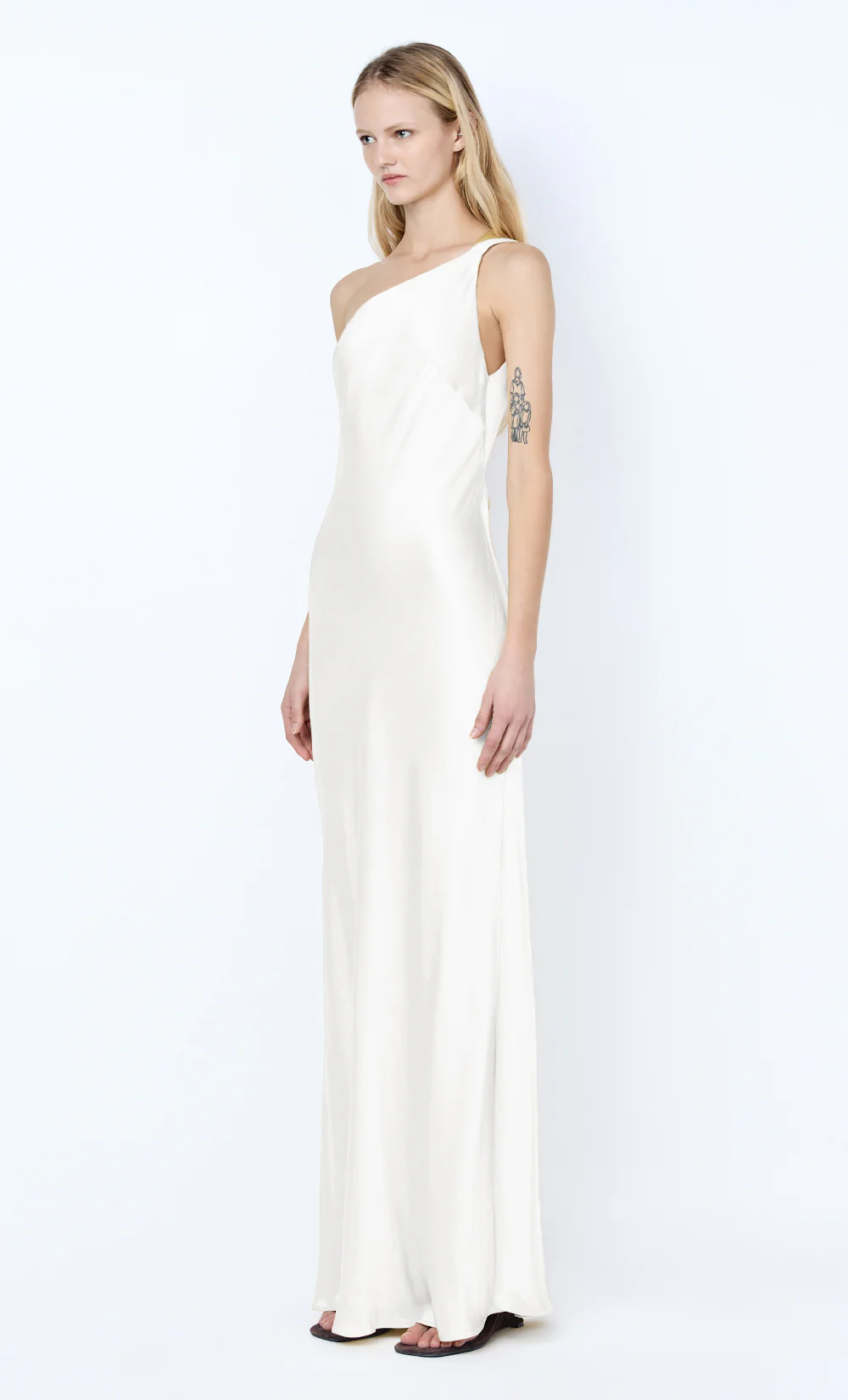 GIA ASYM MAXI DRESS - IVORY - Image 4