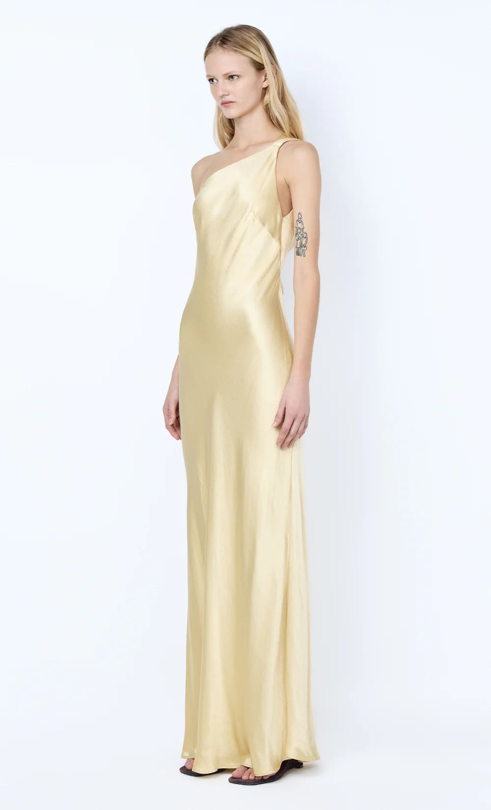 GIA ASYM MAXI DRESS - WHEAT - Image 3