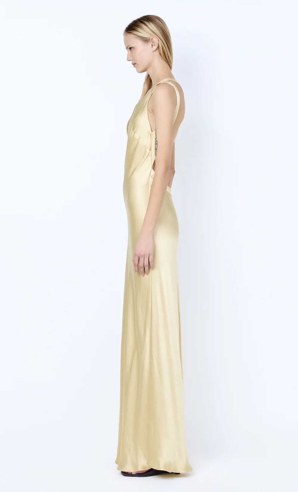 GIA ASYM MAXI DRESS - WHEAT - Image 4