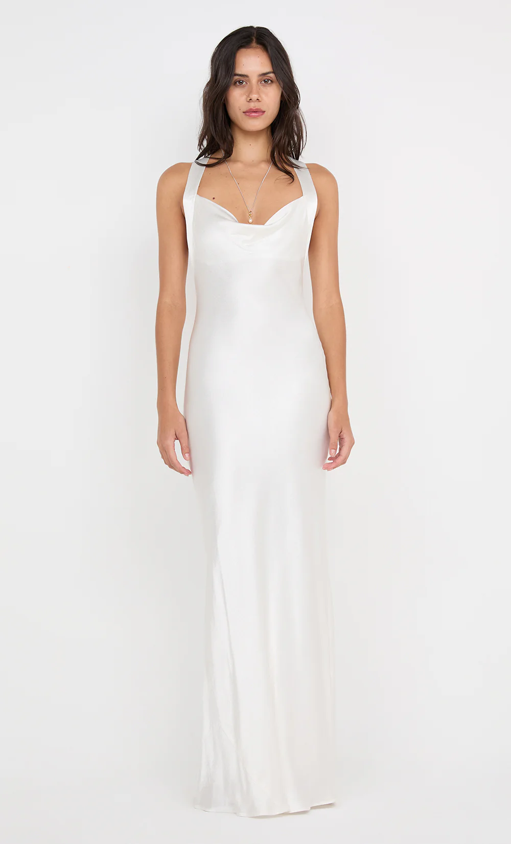 GIA HALTER MAXI DRESS - IVORY - Image 8