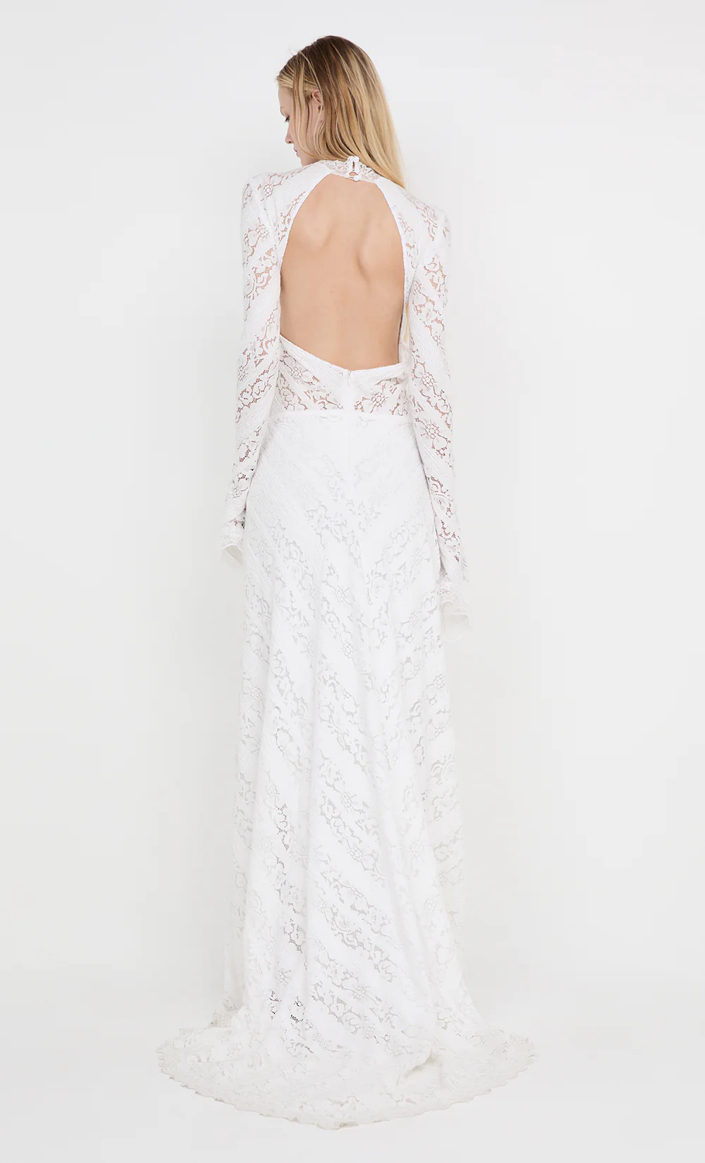 HENRIETTA LONG SLEEVE GOWN - WHITE - Image 3
