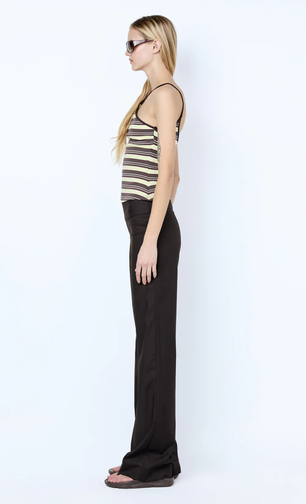 INGRID PANT - CHOC PINSTRIPE - Image 3