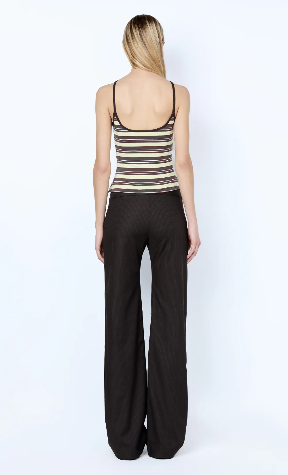INGRID PANT - CHOC PINSTRIPE - Image 4