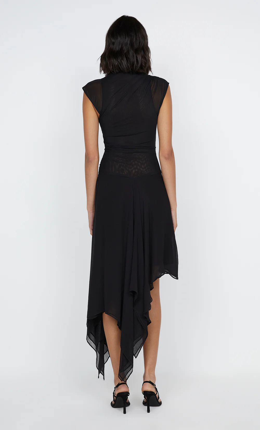 NOEMI ASYM DRESS - BLACK - Image 2