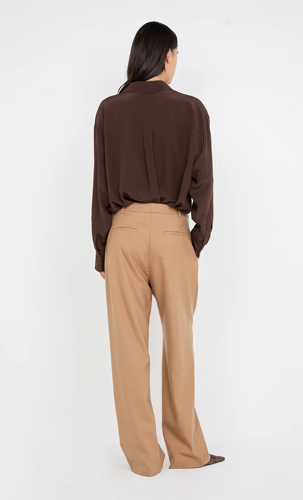 JAMIE WIDE LEG PANT - CAMEL - Image 4