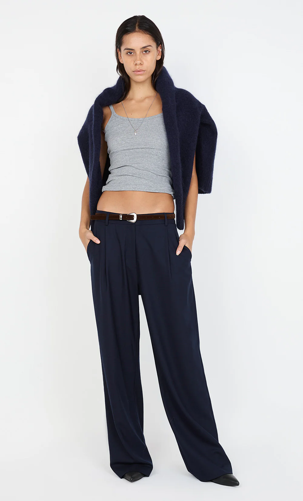 JAMIE WIDE LEG PANT - INK - Image 10