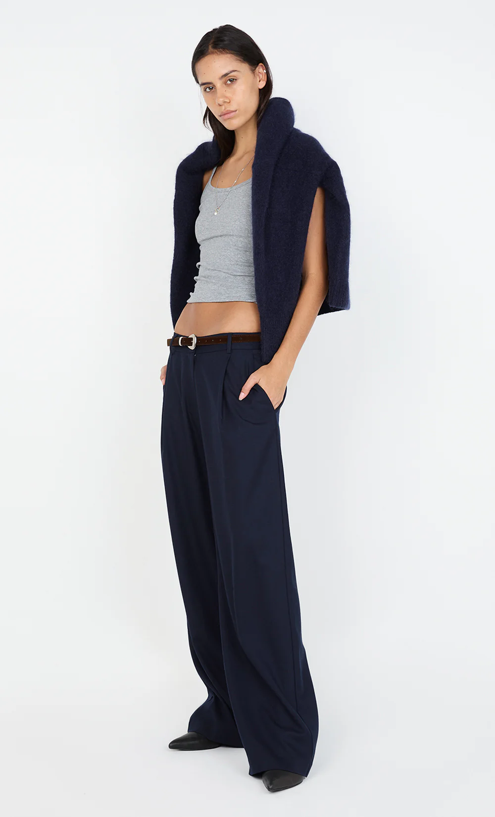 JAMIE WIDE LEG PANT - INK - Image 2