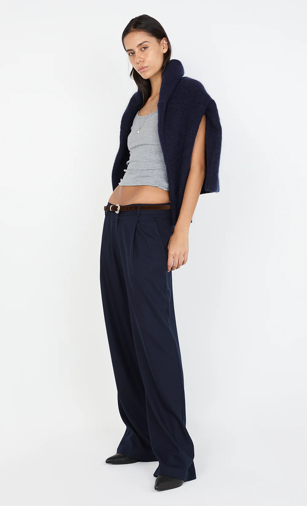 JAMIE WIDE LEG PANT - INK - Image 5