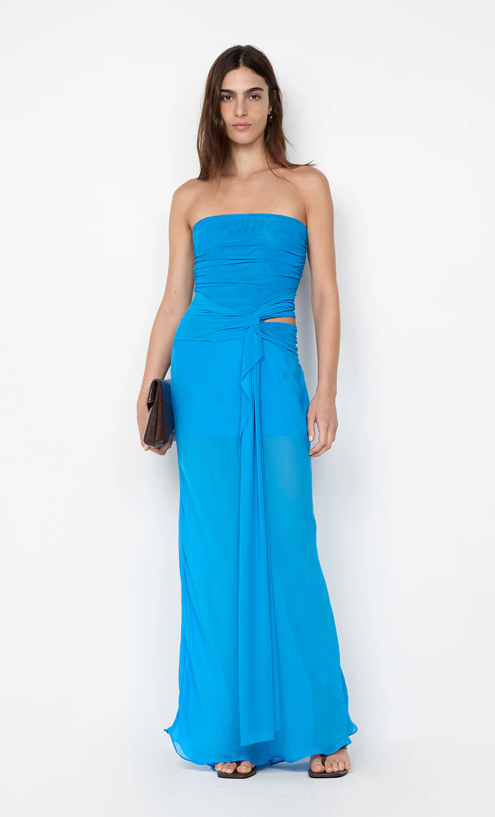 JEHNAYA STRAPLESS MAXI DRESS - ASTER BLUE - Image 6