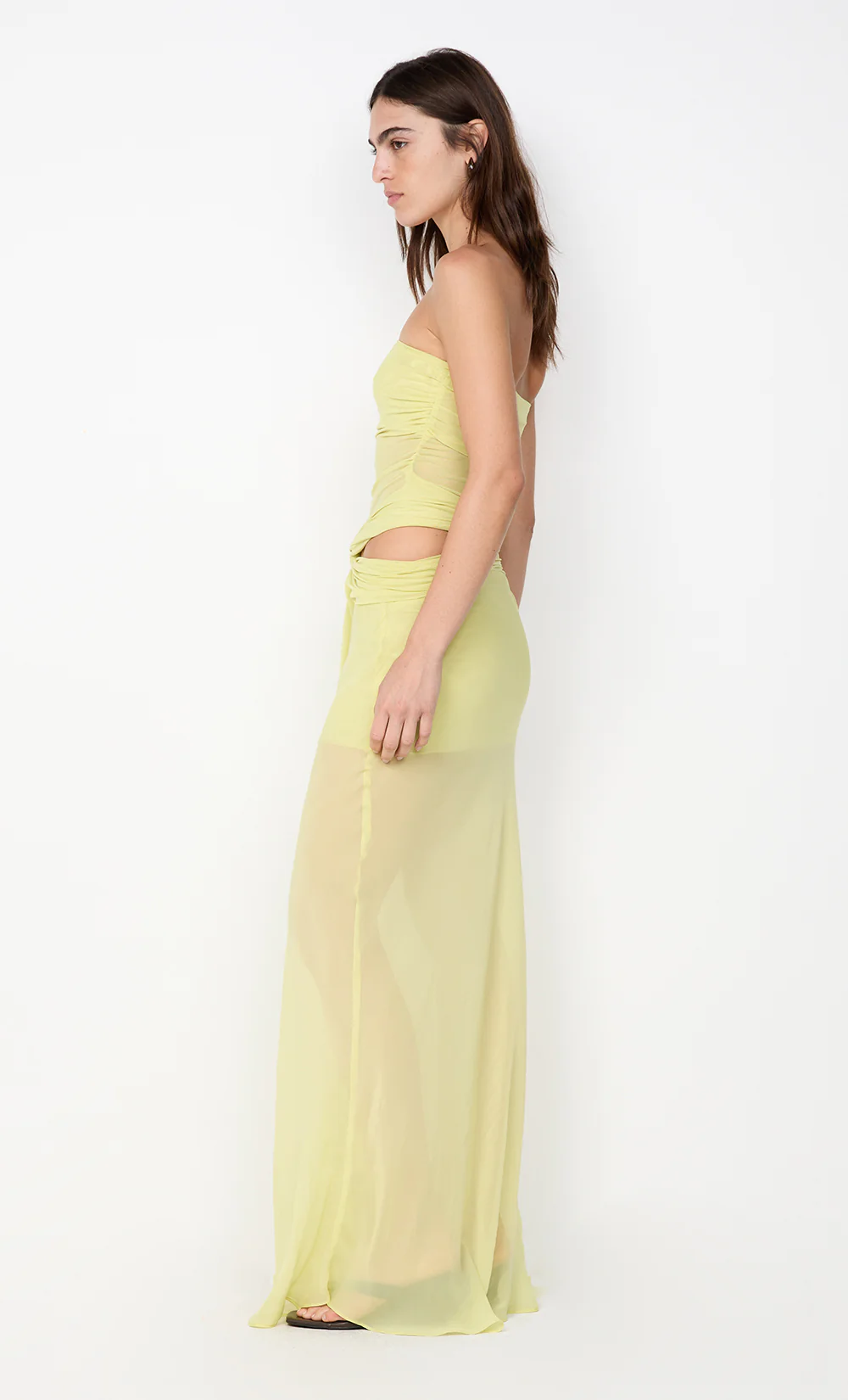 JEHNAYA STRAPLESS MAXI DRESS - CITRUS - Image 3