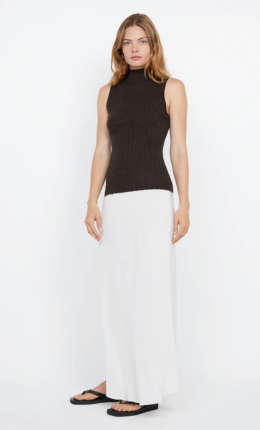 JONI SLEEVELESS TOP - TWIG - Image 5