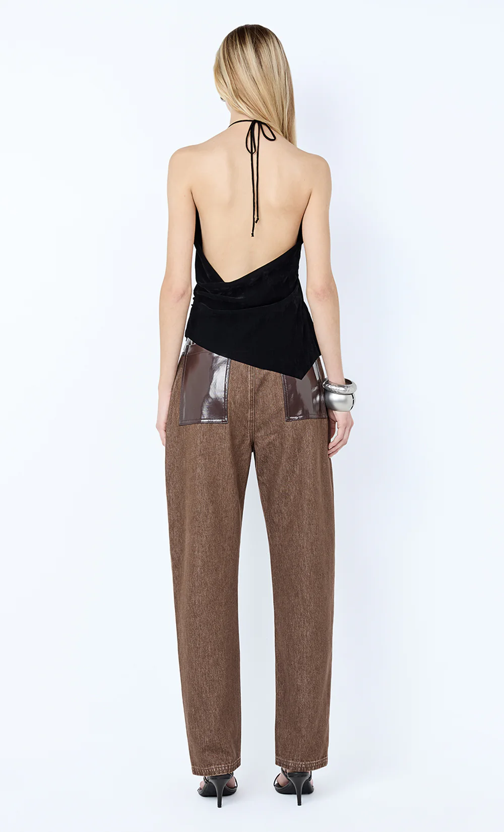 KINLEY CONTRAST JEAN - CHOCOLATE - Image 5