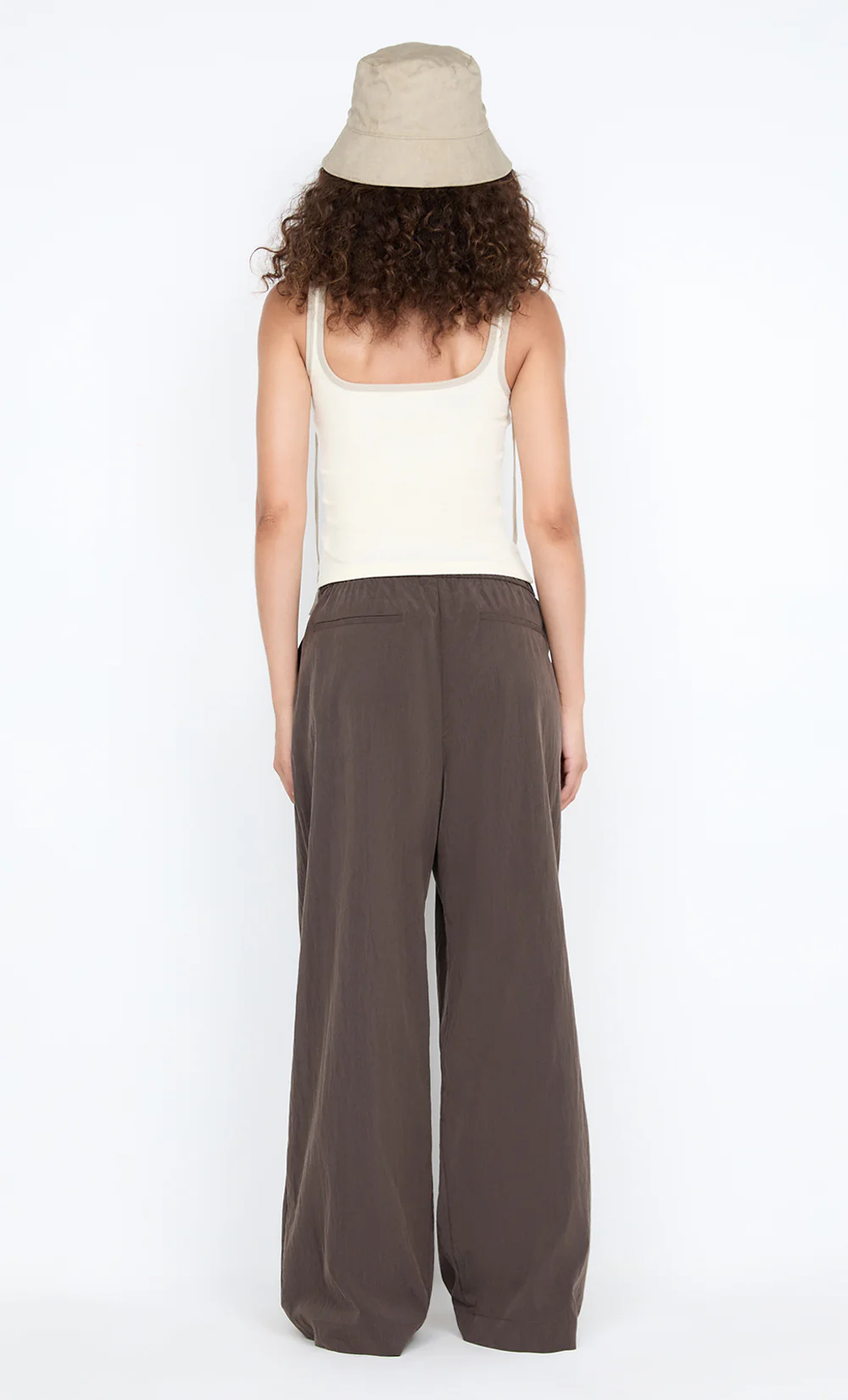 LANA SQUARE NECK TANK - CHALK / CEMENT - Image 4