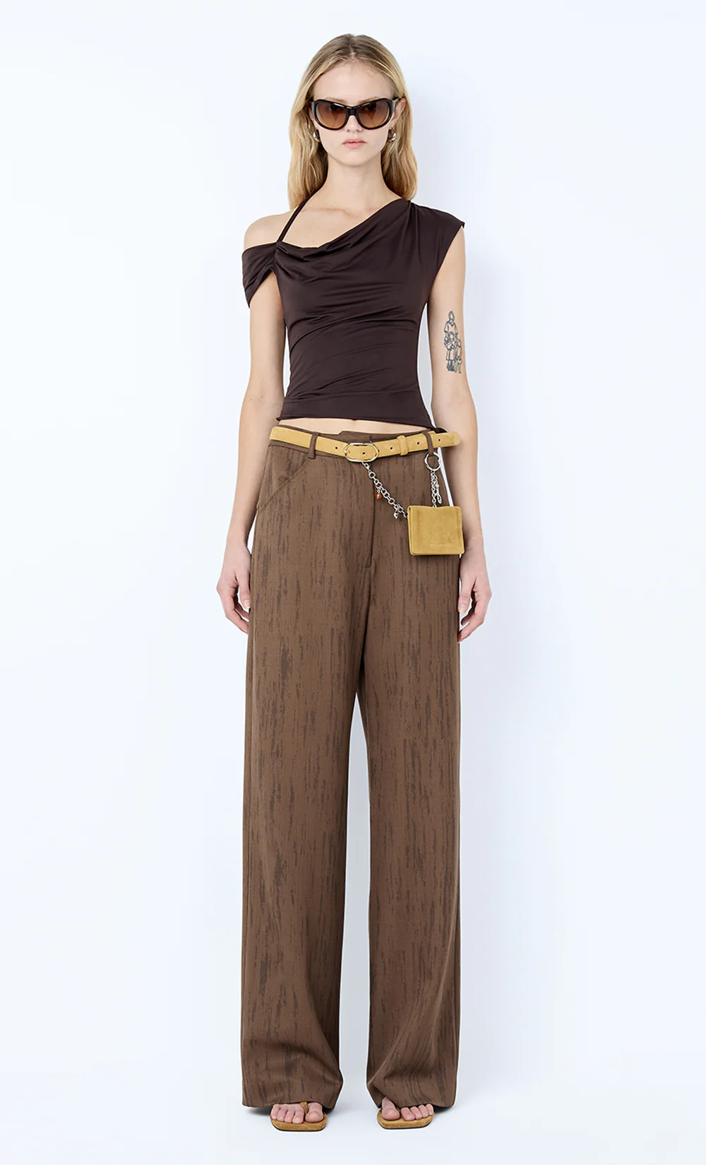 LAURENT PANT - WOODGRAIN CHOC