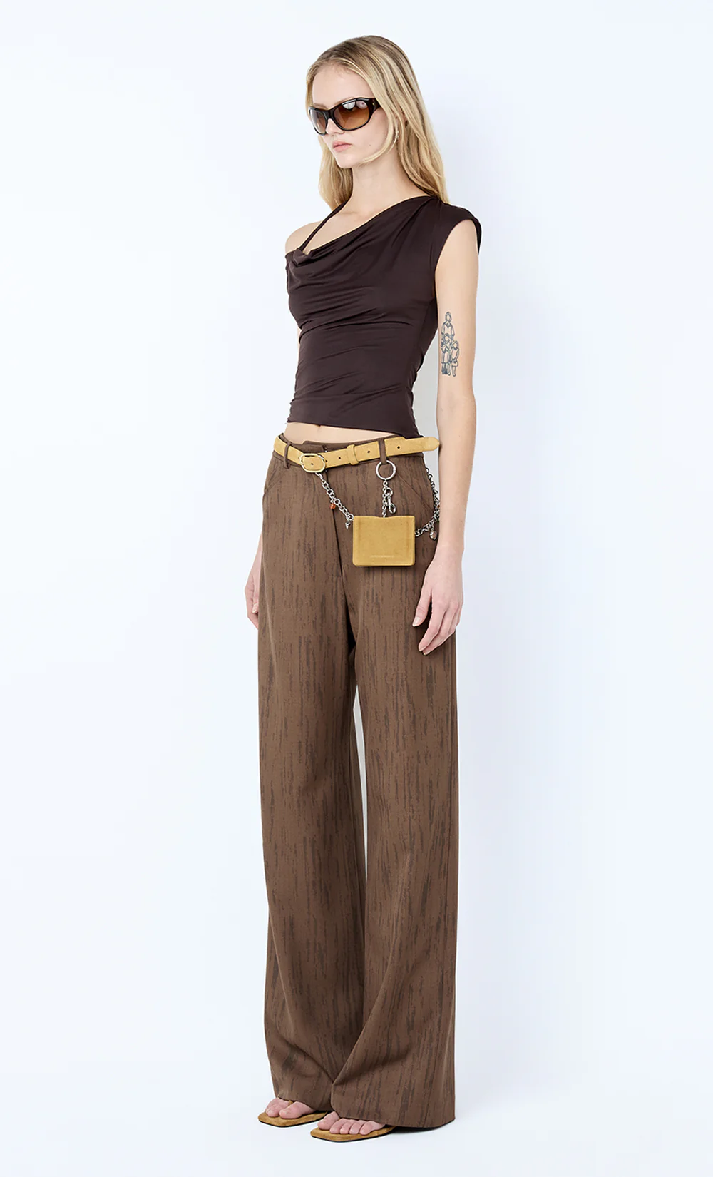 LAURENT PANT - WOODGRAIN CHOC - Image 3