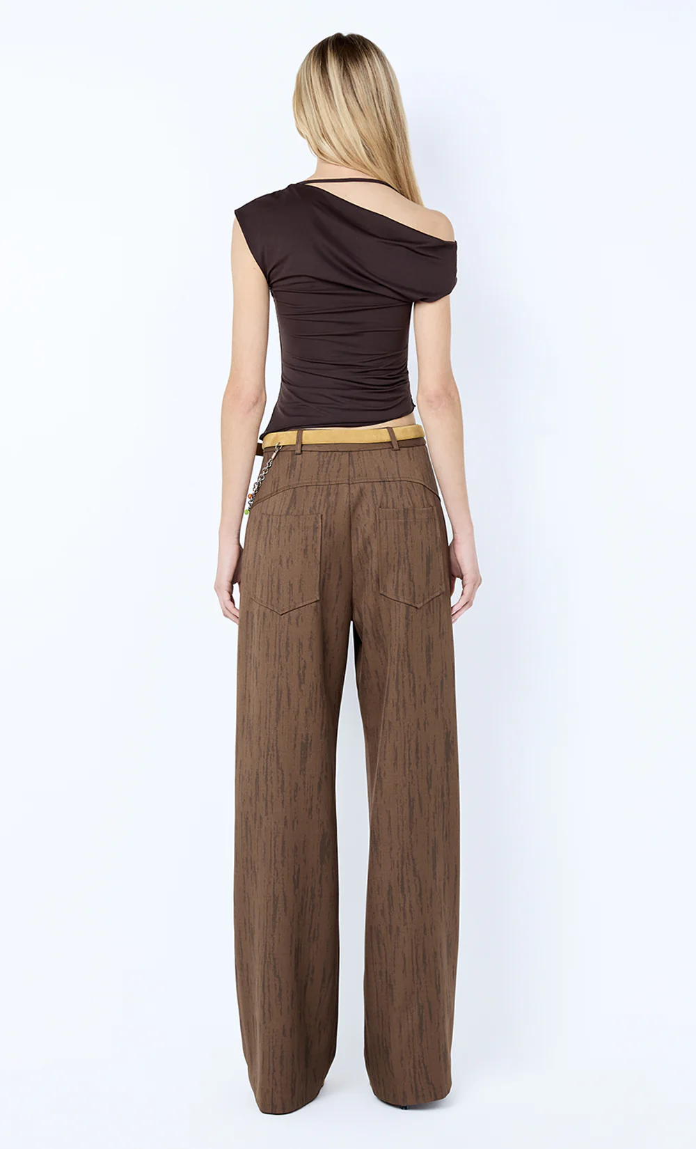 LAURENT PANT - WOODGRAIN CHOC - Image 5