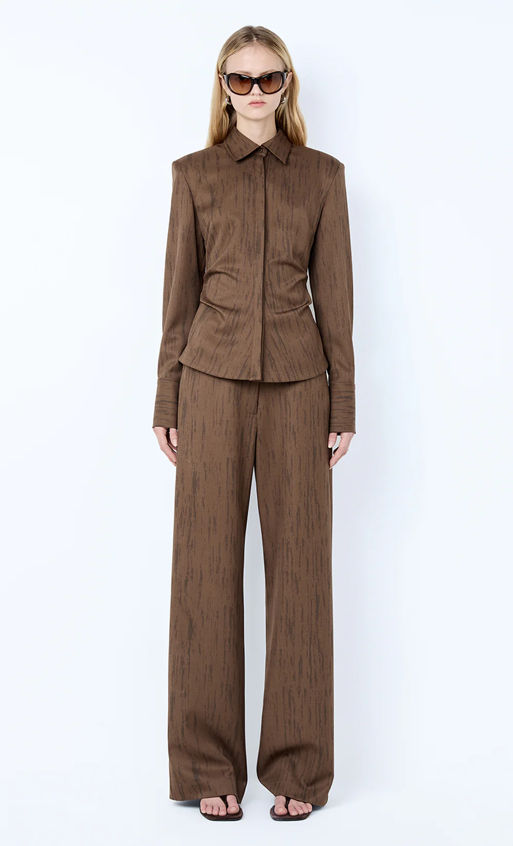 LAURENT SHIRT - WOODGRAIN CHOC