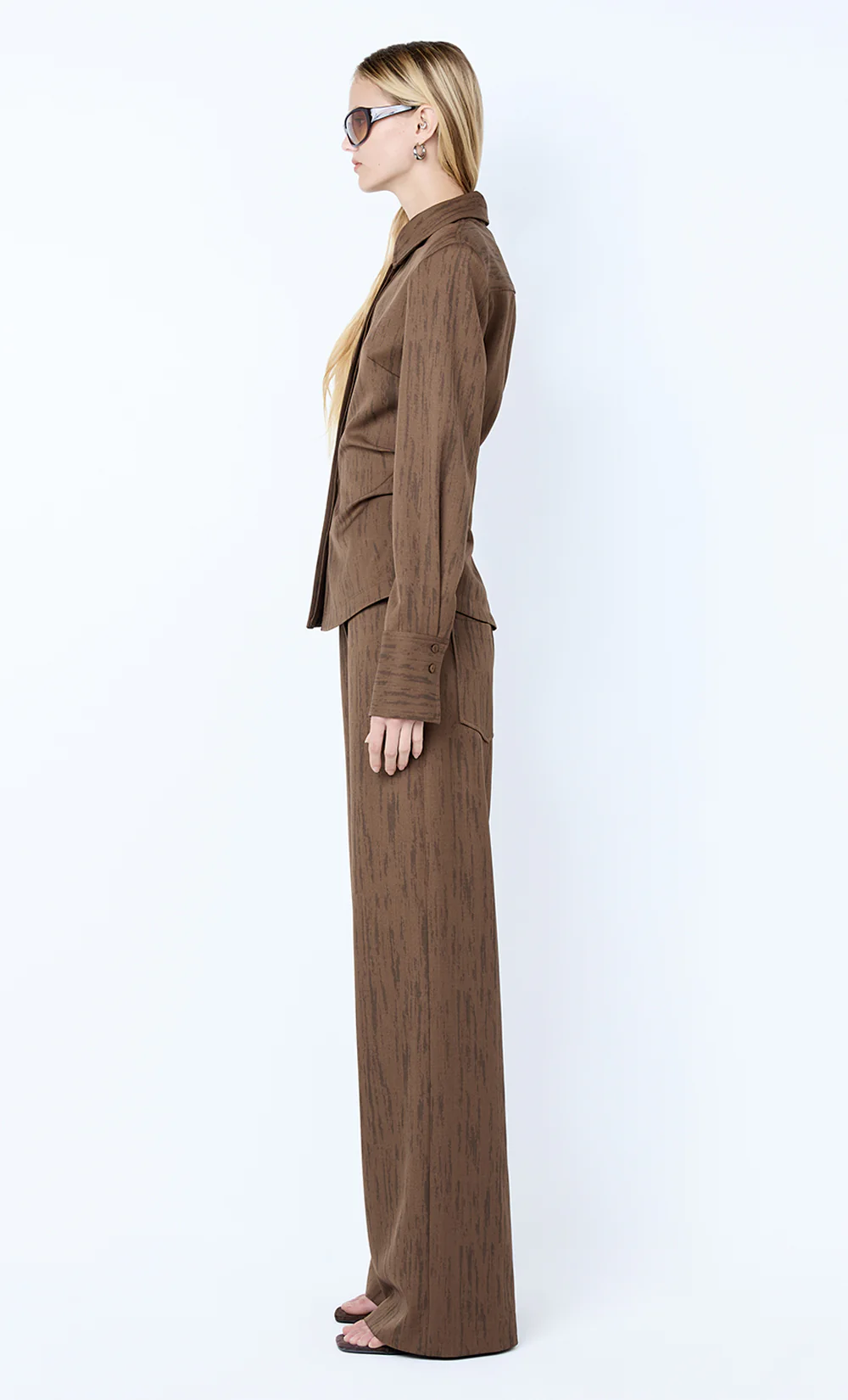 LAURENT SHIRT - WOODGRAIN CHOC - Image 4