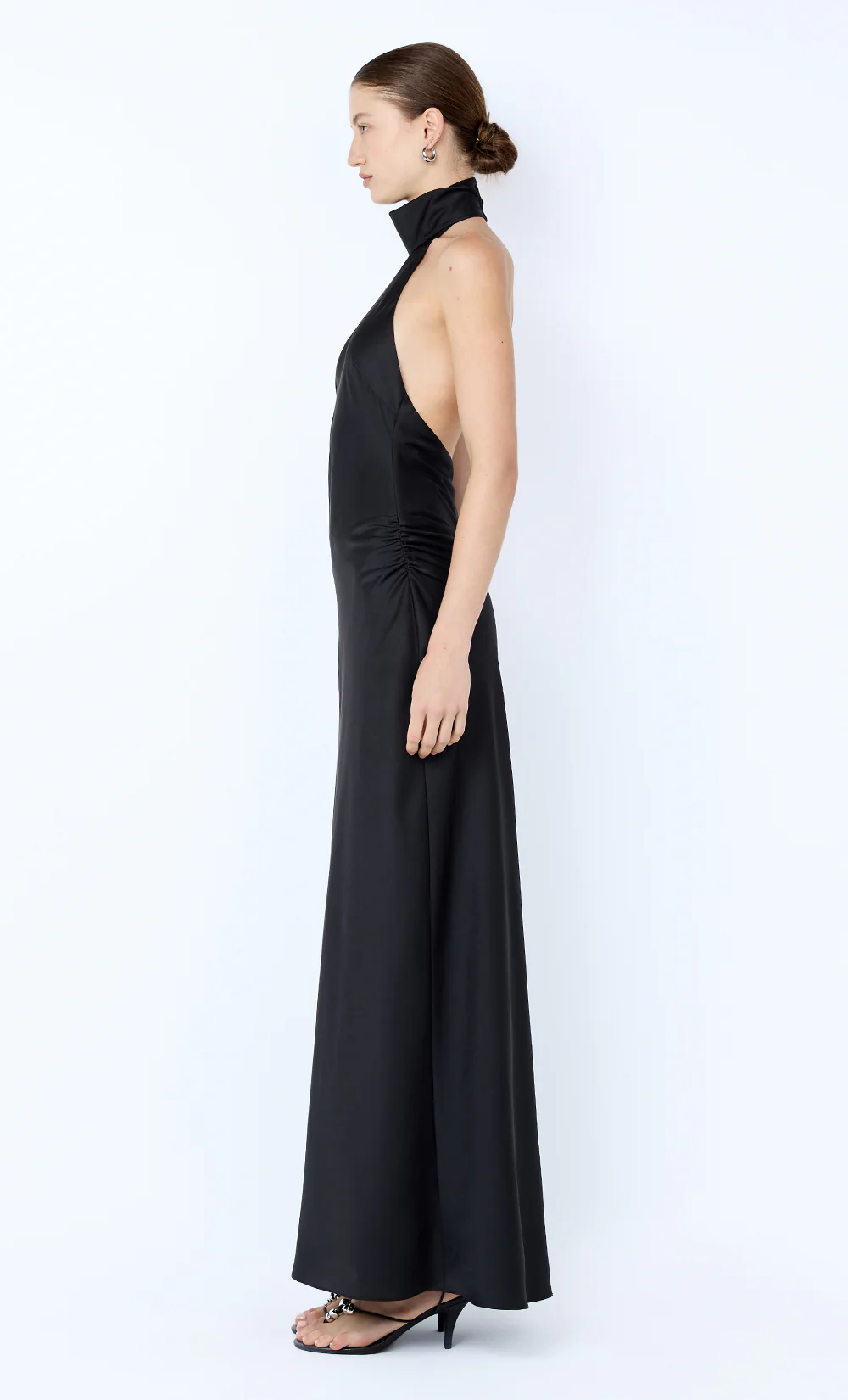 LISETTE HALTER MAXI DRESS - BLACK - Image 4
