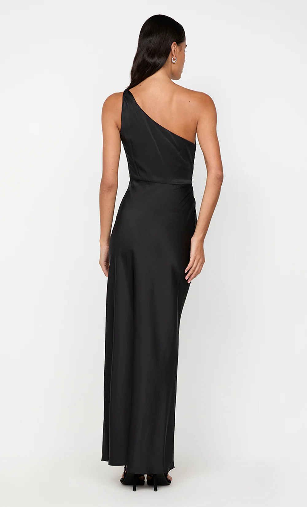 LUNETTA ASYM DRESS - BLACK - Image 3