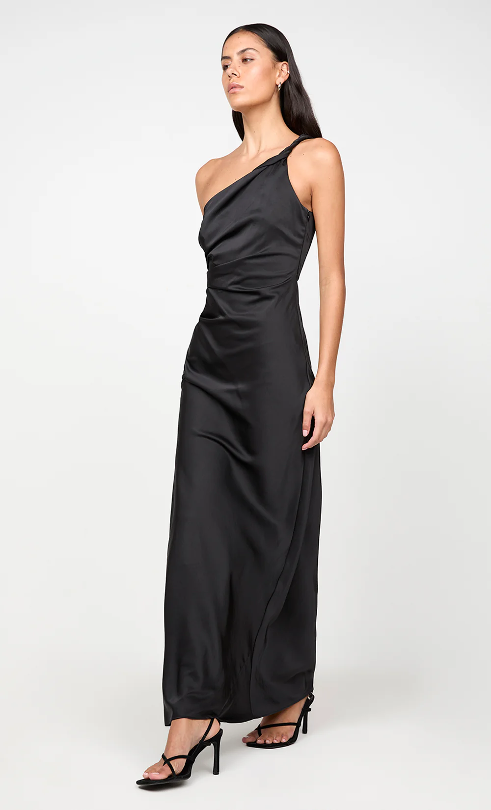 LUNETTA ASYM DRESS - BLACK - Image 8