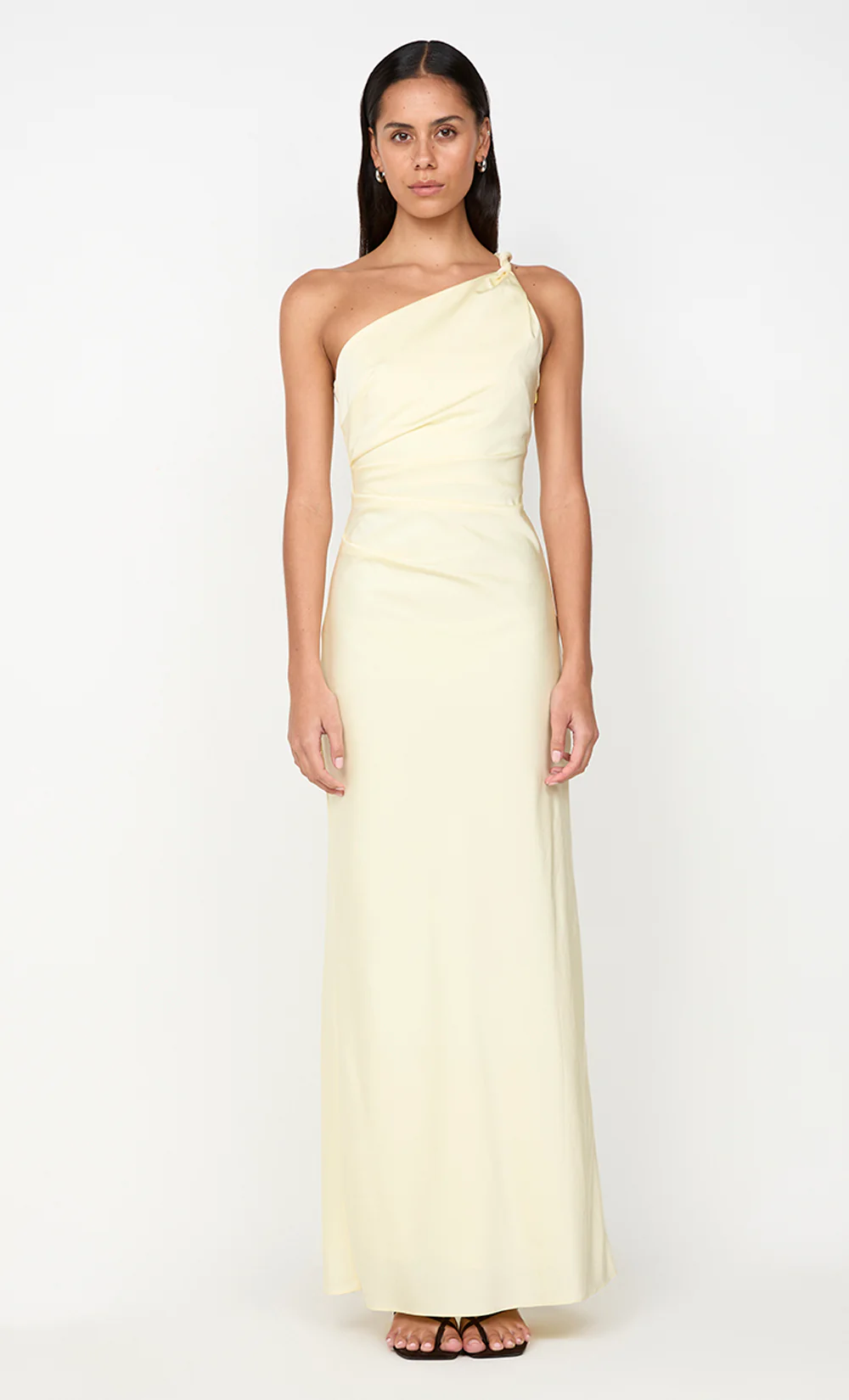 LUNETTA ASYM DRESS - ICE YELLOW