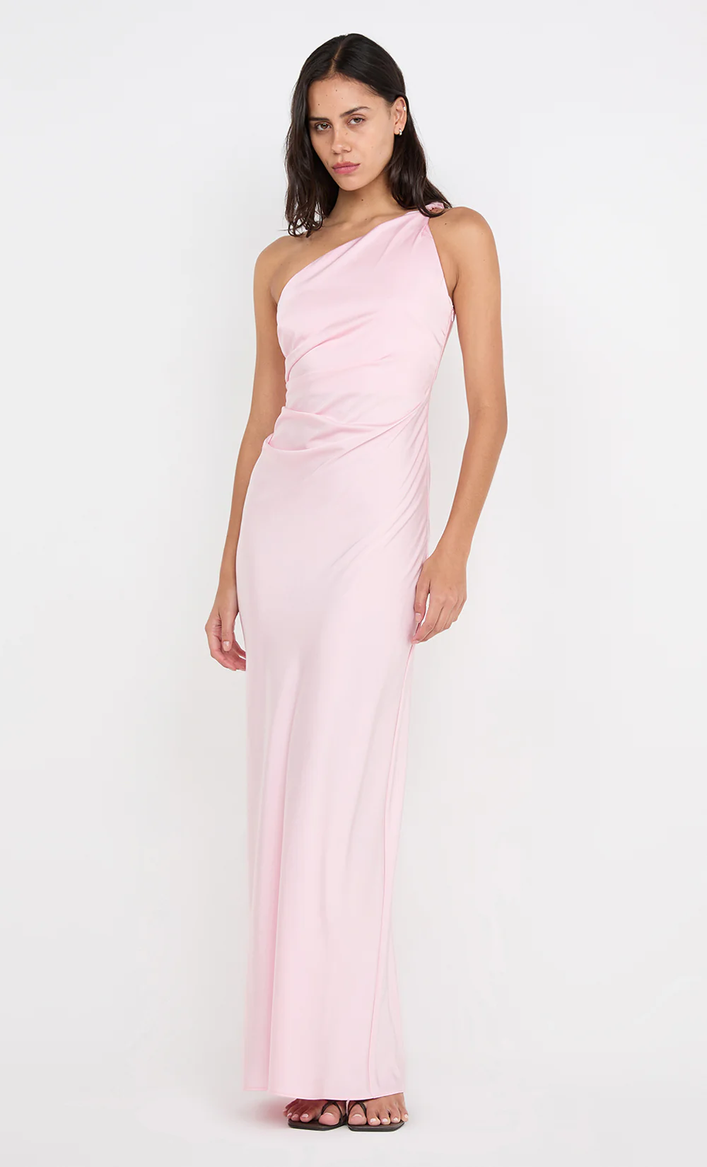 LUNETTA ASYM DRESS - POWDER PINK - Image 4