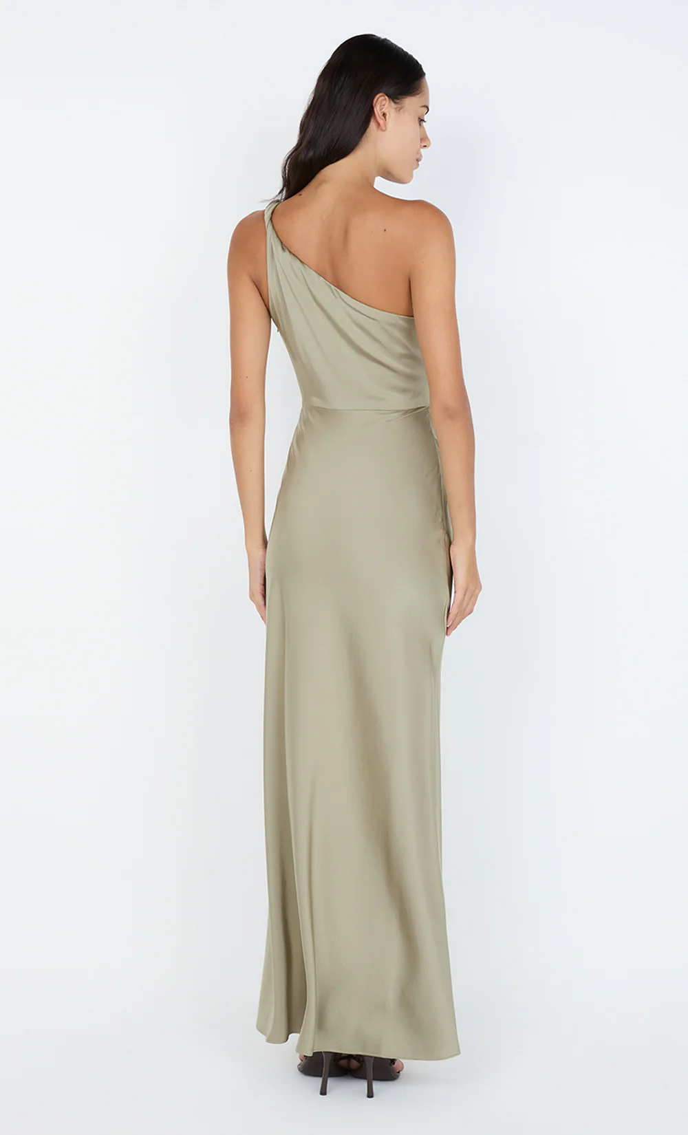 LUNETTA ASYM DRESS - SAGE - Image 2