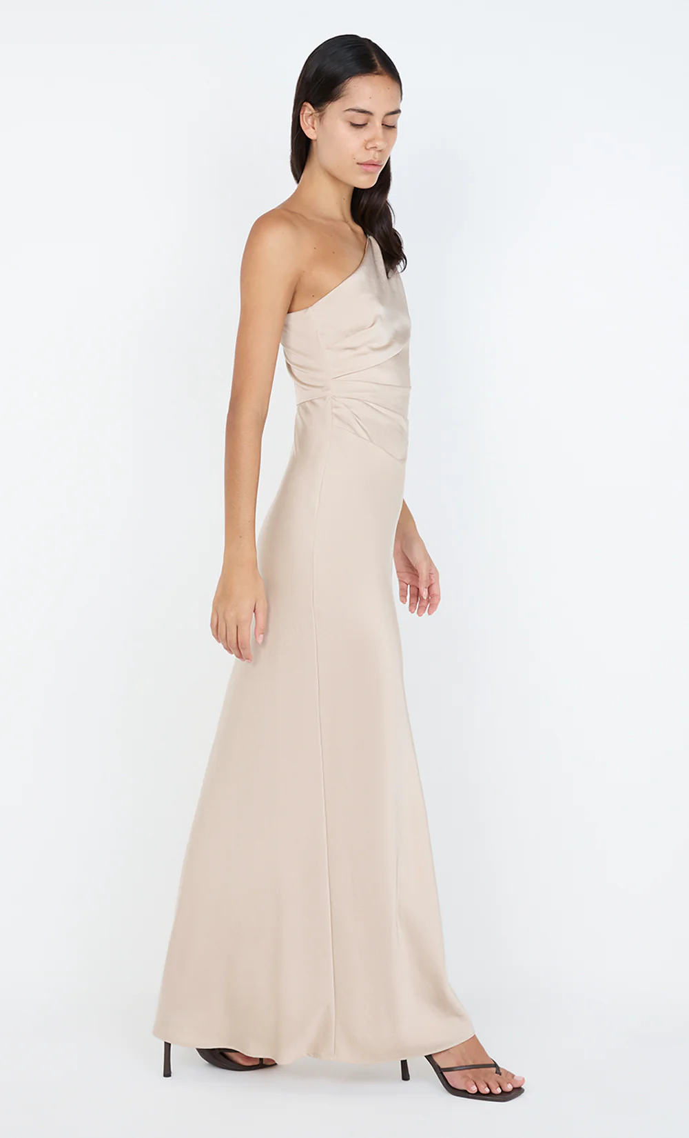 LUNETTA ASYM DRESS - SAND - Image 2