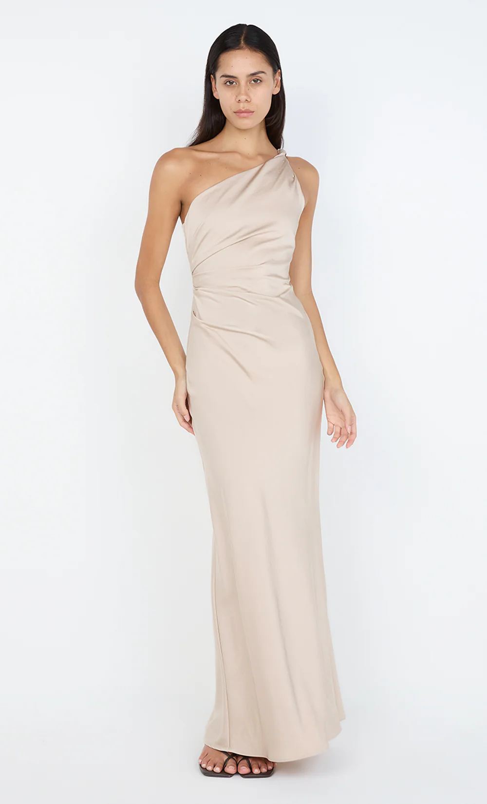 LUNETTA ASYM DRESS - SAND - Image 7