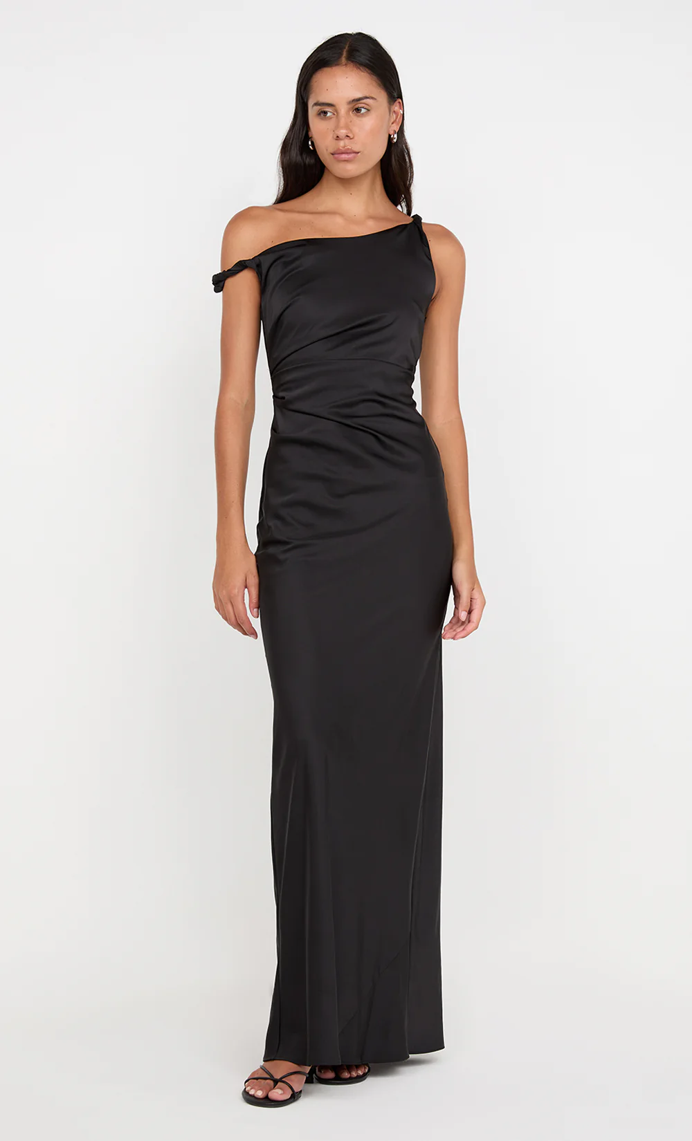 LUNETTA TWIST STRAP DRESS - BLACK - Image 5