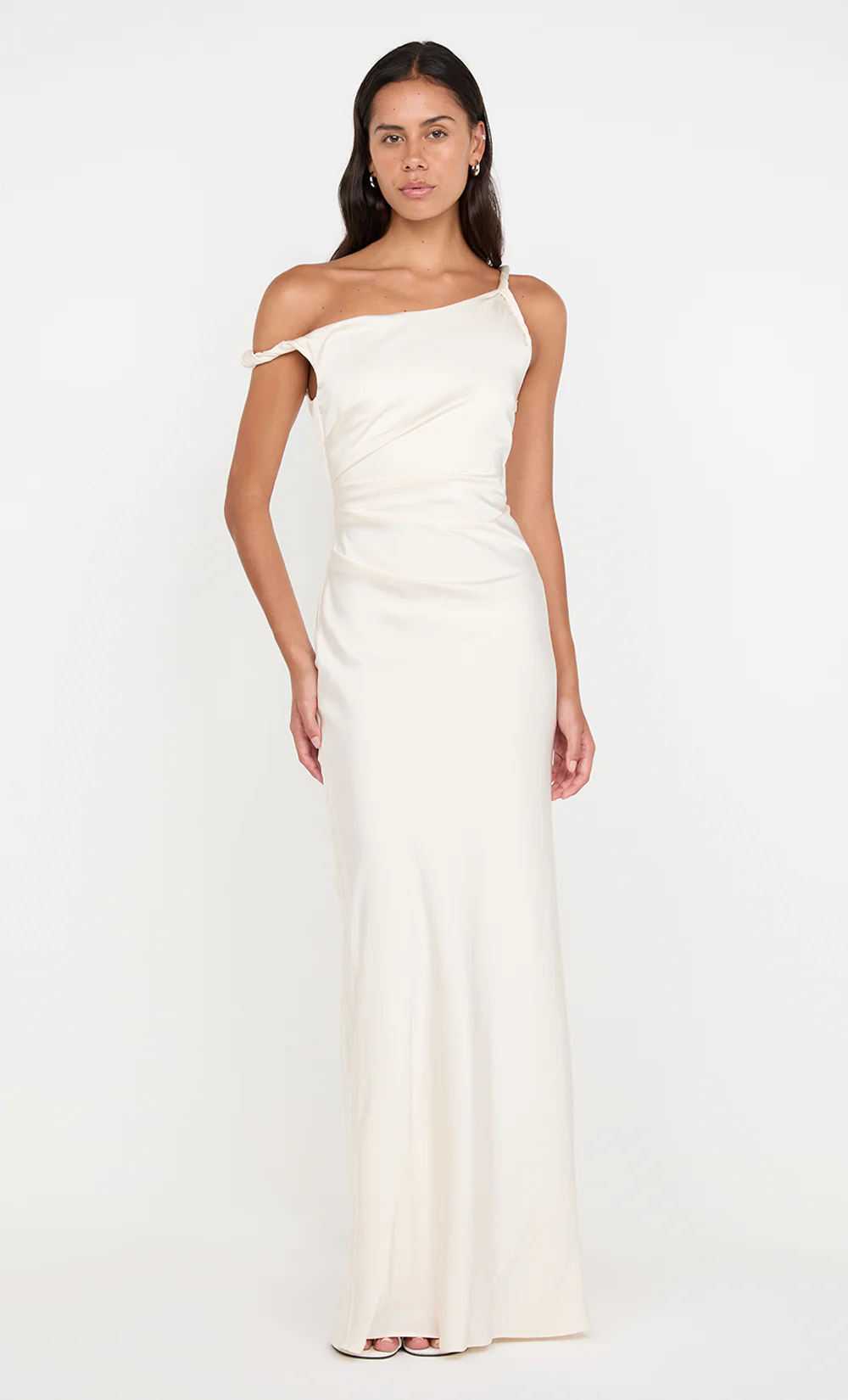 LUNETTA TWIST STRAP DRESS - CREAM