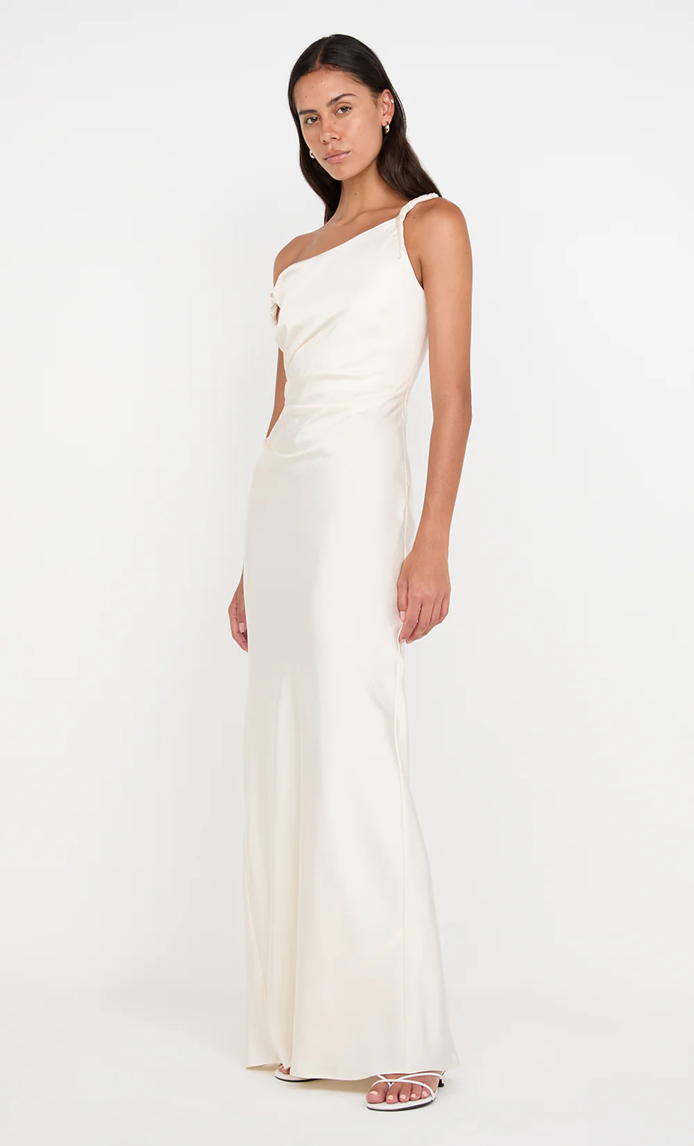 LUNETTA TWIST STRAP DRESS - CREAM - Image 3
