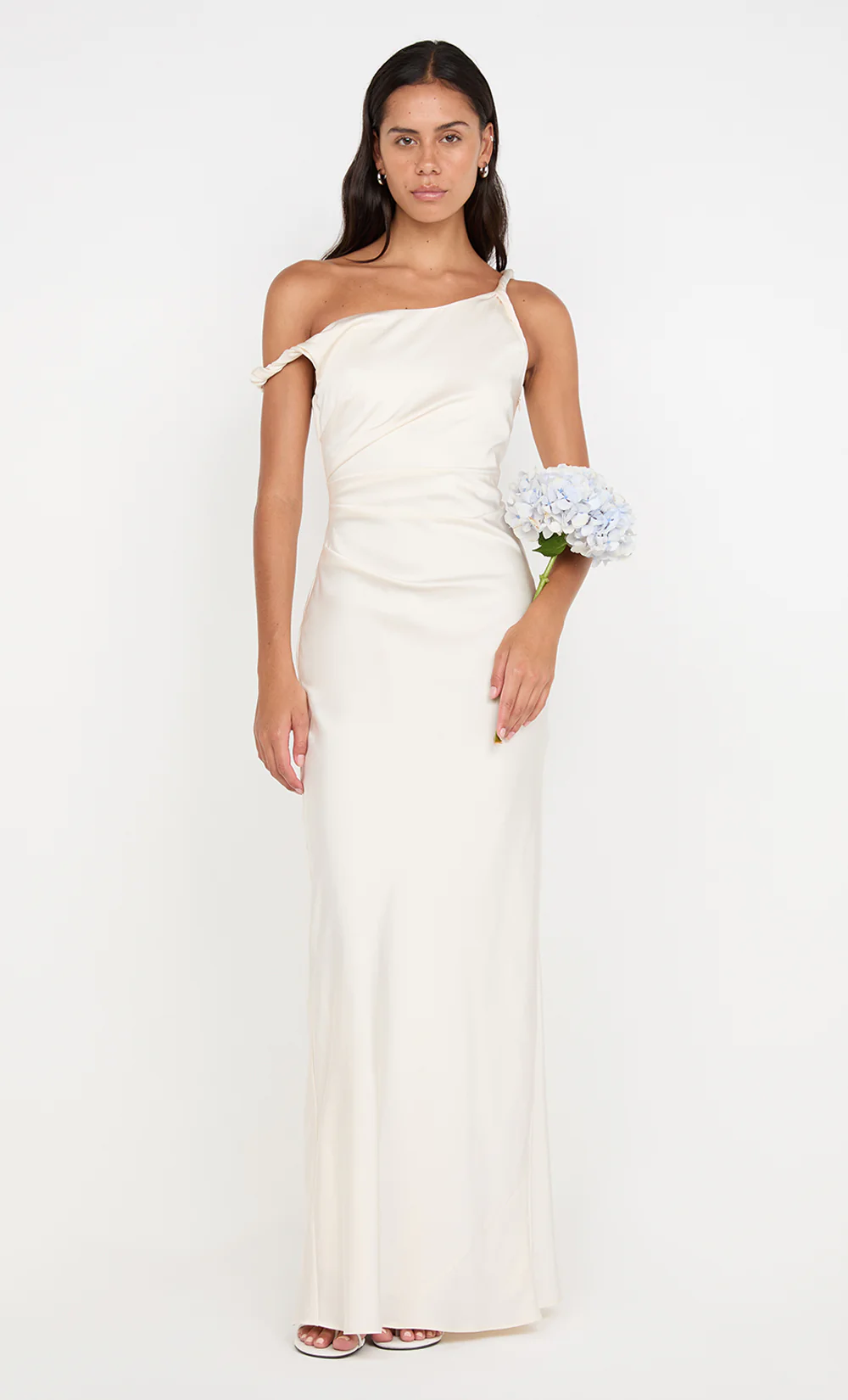 LUNETTA TWIST STRAP DRESS - CREAM - Image 5