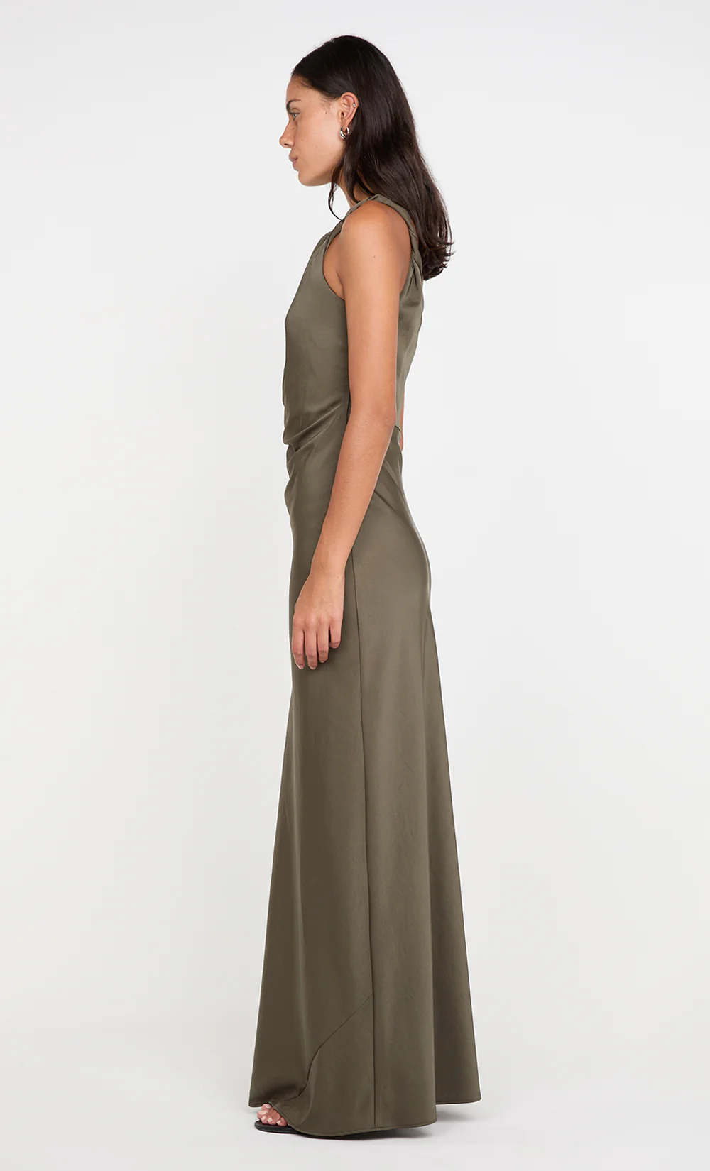 LUNETTA TWIST STRAP DRESS - DARK WILLOW - Image 4